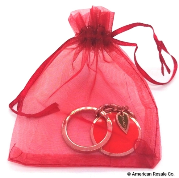 COACH Orange Tangerine Fruit Keychain Fob Purse Charm Key Ring Tag-Rare/Vintage - Picture 6 of 6